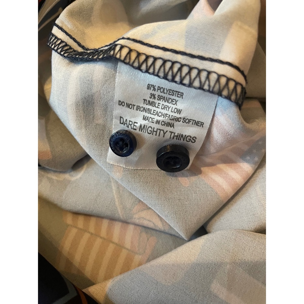 RSVLTS Kunuflex Ron Swanson Shirt of Greatness Short Sleeve Button Down Size XL - Picture 9 of 9